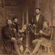 1884: Het Joachim-Quartett. v.l.n.r. Joachim, Robert Hausmann, Emanuel Wirth, Carl Halir