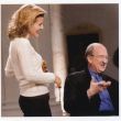 De Duitse violiste Anne-Sophie Mutter tijdens een repetitie met pianist Lambert Orkis